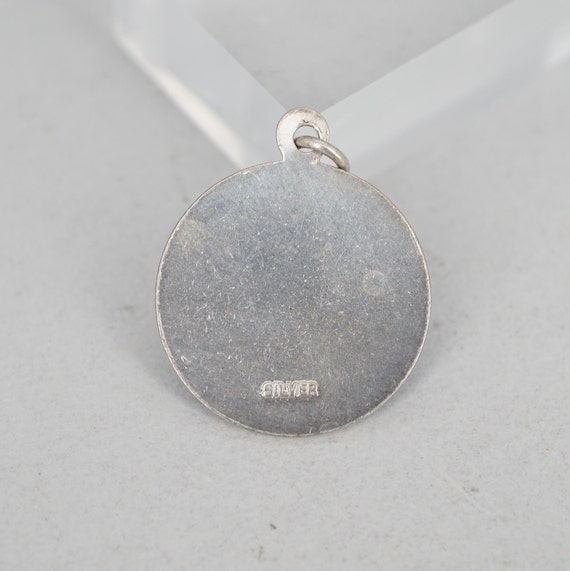 antique sterling silver guilloche enamel saint ch… - image 4