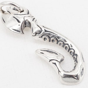vintage sterling maori fish hook pendant