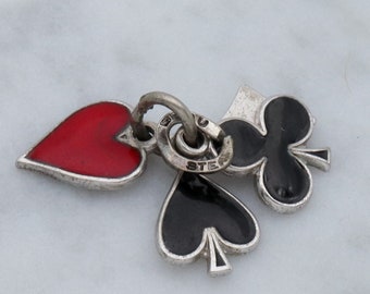 Vintage Beau sterling enamel charm