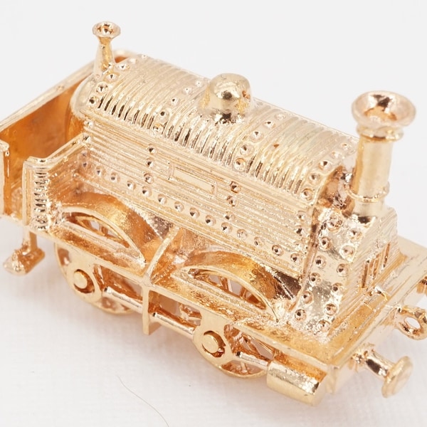 Gold Train Necklace Etsy