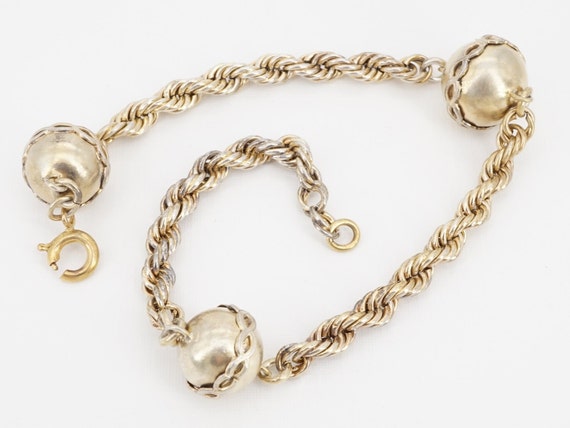 vintage gold filled anklet - image 1