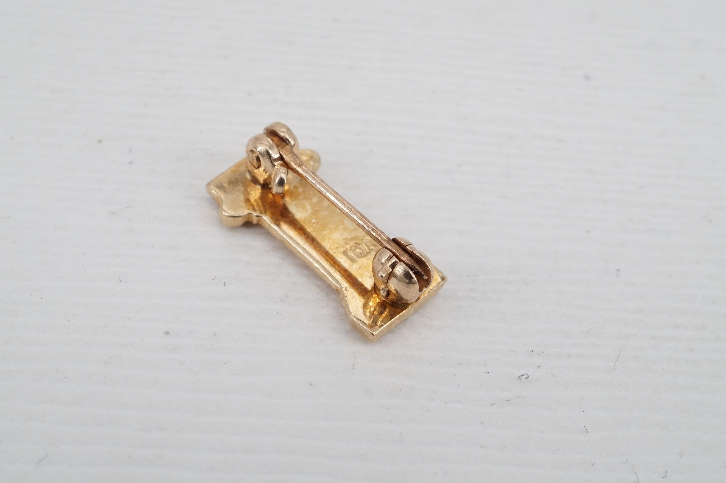 Vintage delta zeta 10k gold seed pearl lapel pin greek plinth Etsy