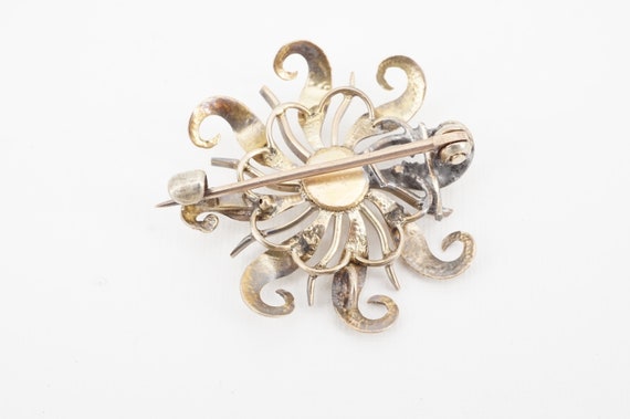 antique victorian 10k gold enamel brooch - ww - image 4