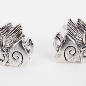 Vintage Sterling Engel Ohrstecker