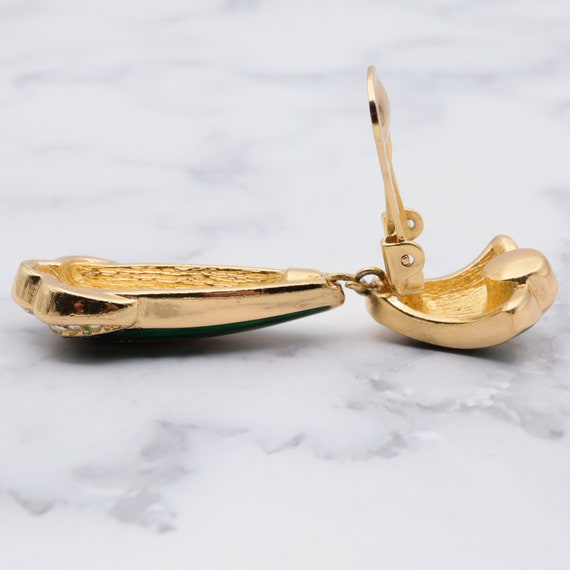 Vintage 1970s Christian Dior gold plated, enamel … - image 8