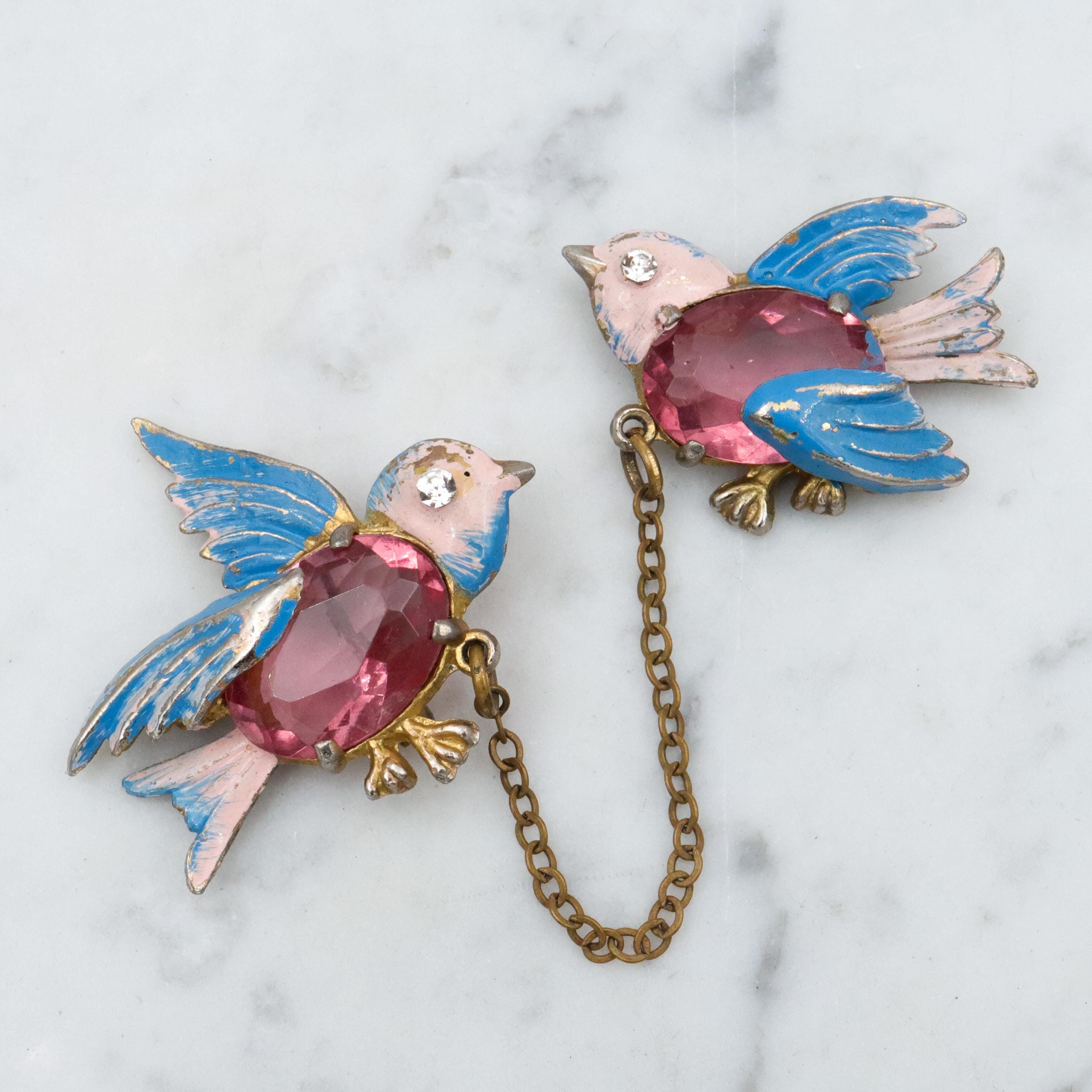 Broche Oiseau - Cygne, Perroquet, Colibri à Choisir - Vintage Gerry's JJ Monet Avon