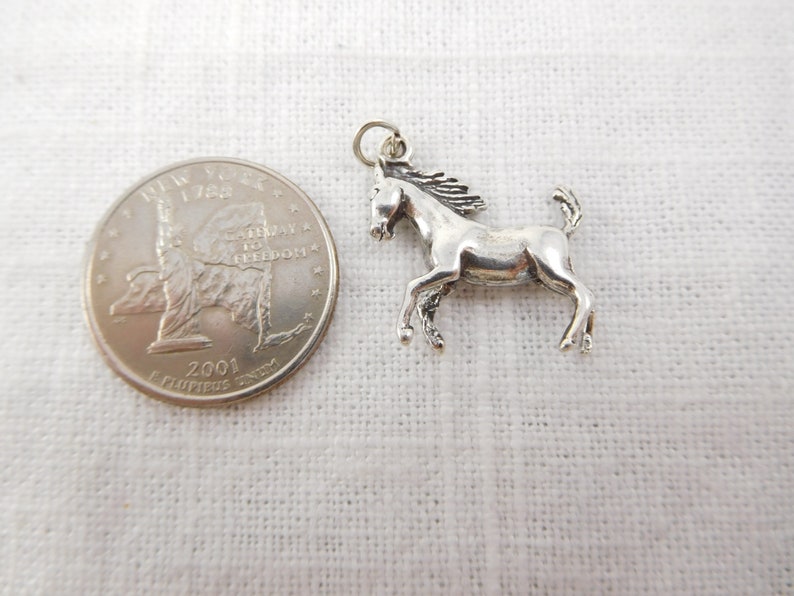 Vintage Sterling Large Horse Charm