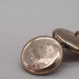 Antique Victorian Gold Filled Empty Pocket Watch Case For Locket image 7