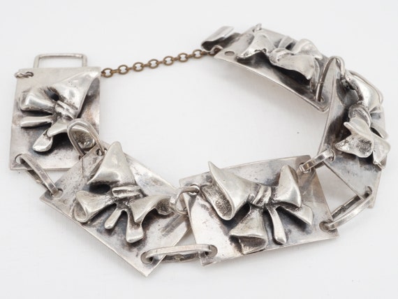 Vintage Sterling Mid-Century Modern Link Bracelet