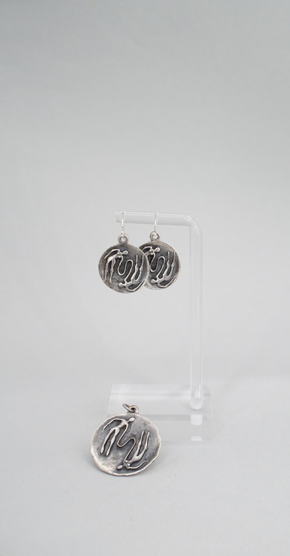 Rare James Avery Sterling Silver Gemini Zodiac Earrin… Gem