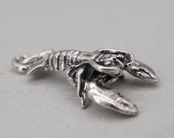 Sterling Silver Moving Lobster Charm