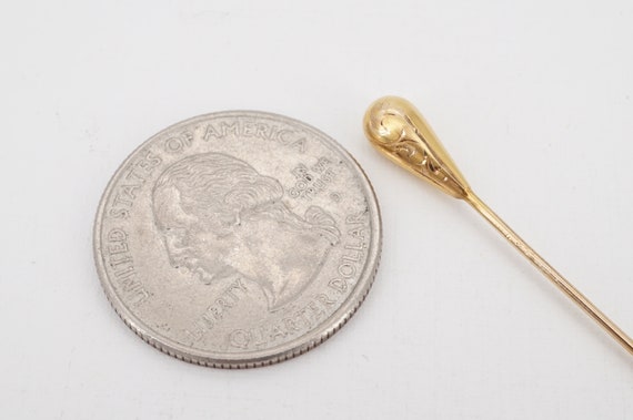 antique victorian 10k gold stick pin - ww - image 5