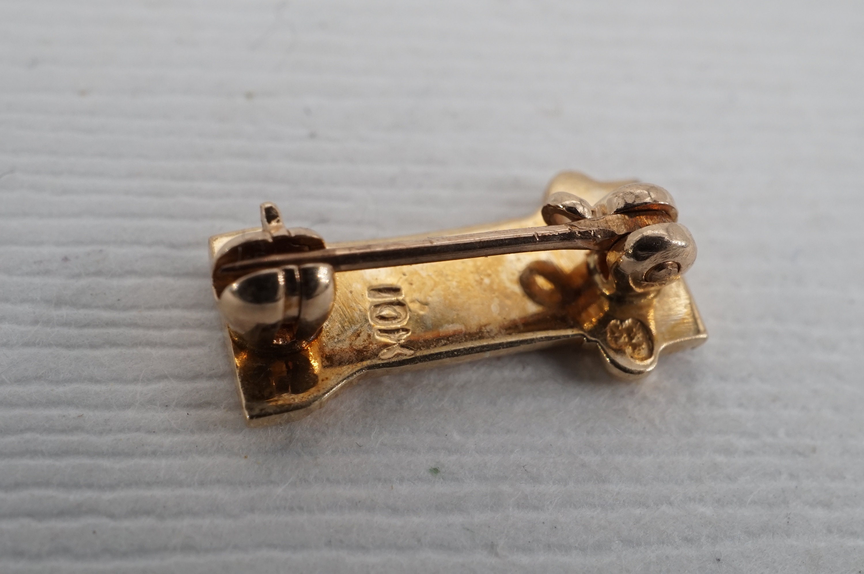 Vintage delta zeta 10k gold seed pearl lapel pin greek plinth Etsy