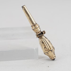 Antique Victorian Gold Filled Garnet Watch Key