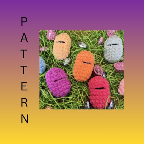 Beginner Crochet Easter Egg Pattern | Reusable Pouch, PDF Download - Etsy