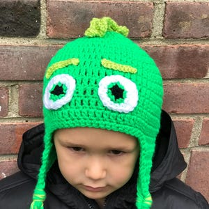 Ghecko Hat |  PJ masks Hat | Crocheted Ghecko Hat | Gecko Halloween Costume | Children’s Hat