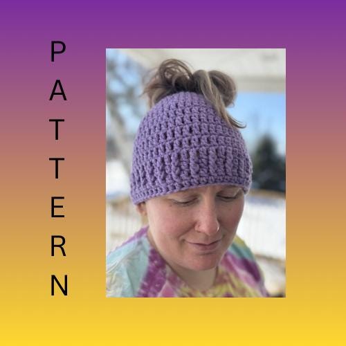 Bonnet Chapeau Femme Crochet Fait Main - Marron - Taille Unique - Fleur