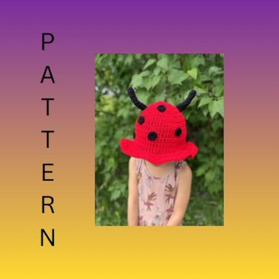 Crochet LadyBug Bucket Hat