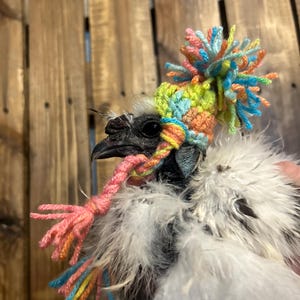 Crocheted Chicken Hats | Mini Chicken Hat | Crocheted Poultry Hat | Homesteading Mini Chicken Hat | Chicken Mom Gift | Chicken Mama Gift