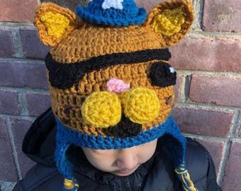 Crocheted Kwazii Hat, Octonauts Hat, Pirate Hat, Costume, Halloween Hat