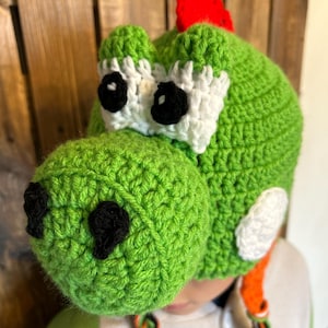 Yoshi Hat |  Super Mario Hat | Nintendo | Gaming | Yoshi Costume | Halloween Yoshi Costume