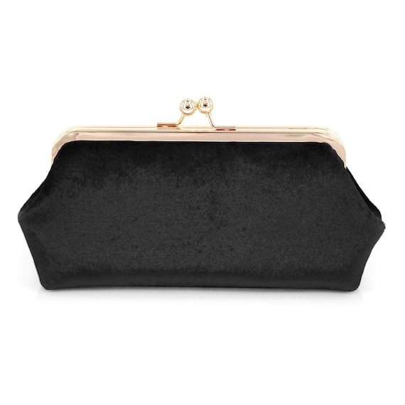 Black Velvet Photo Clutch Bag for Bride Bridesmaid Mother of the Groom Personalized Wedding and Holiday Gift Etsy Ireland