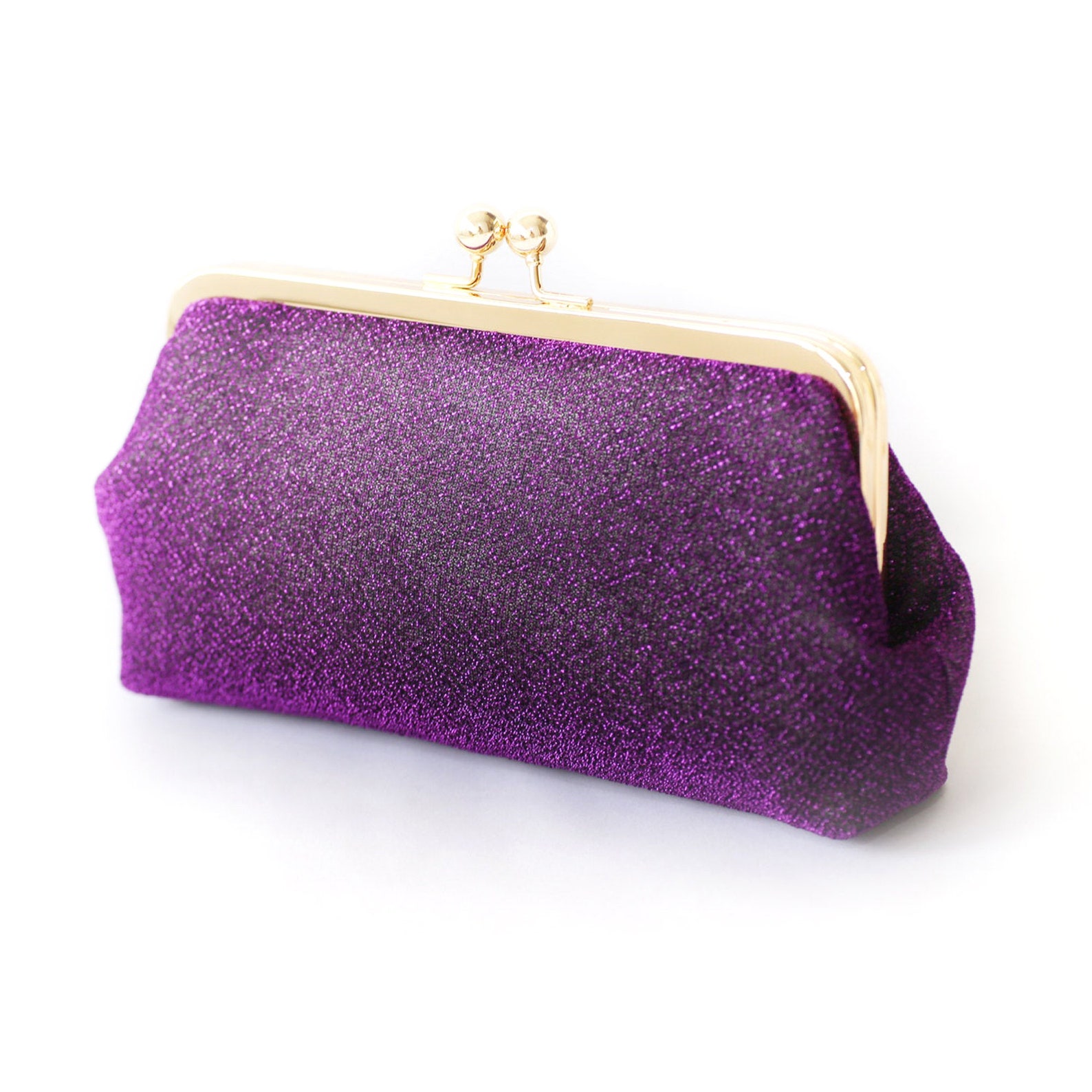 Shimmery Purple Mauve Clutch Purse for Brides Mother of the - Etsy
