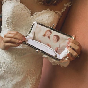 TOP UP The Original Personalized Photo Clutch, Wedding Gift for Mother in law Bride Groom, Bridal Shower Gift image 3