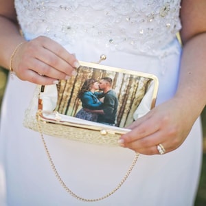 TOP UP The Original Personalized Photo Clutch, Wedding Gift for Mother in law Bride Groom, Bridal Shower Gift image 7