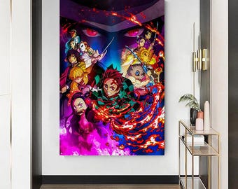 Canvas Demon Slayer Art Pictures Wall Art - High-quality art print - portrait format B8135