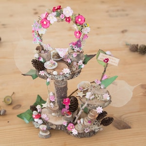 DIY Mega Fairy Garden Kit: Tree House, Swing & Flower Arch.