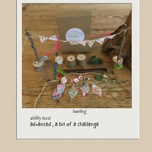 DIY tiny liberty print fairy bunting kit