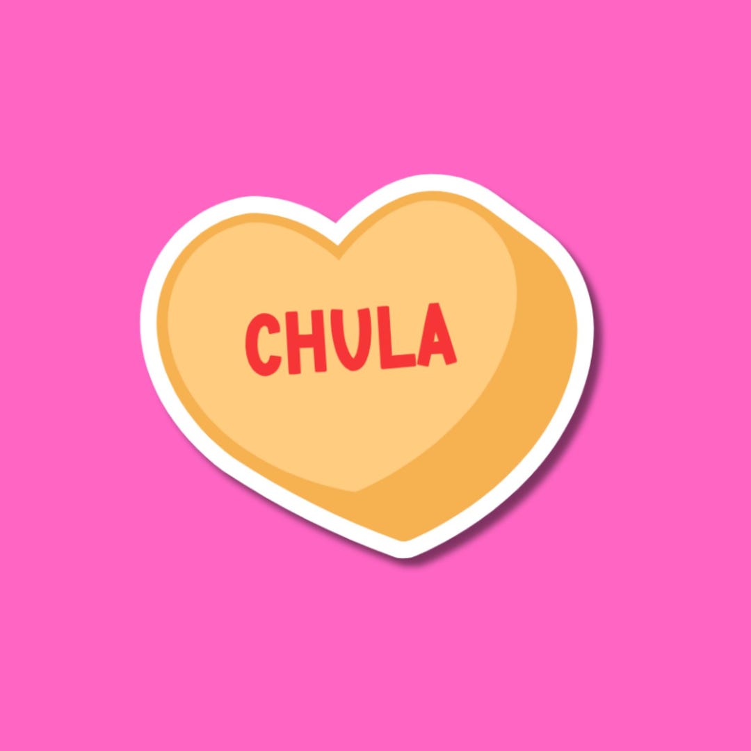 Chula Candy Heart Sticker – Spanish Affirmation, Water Resistant - Etsy