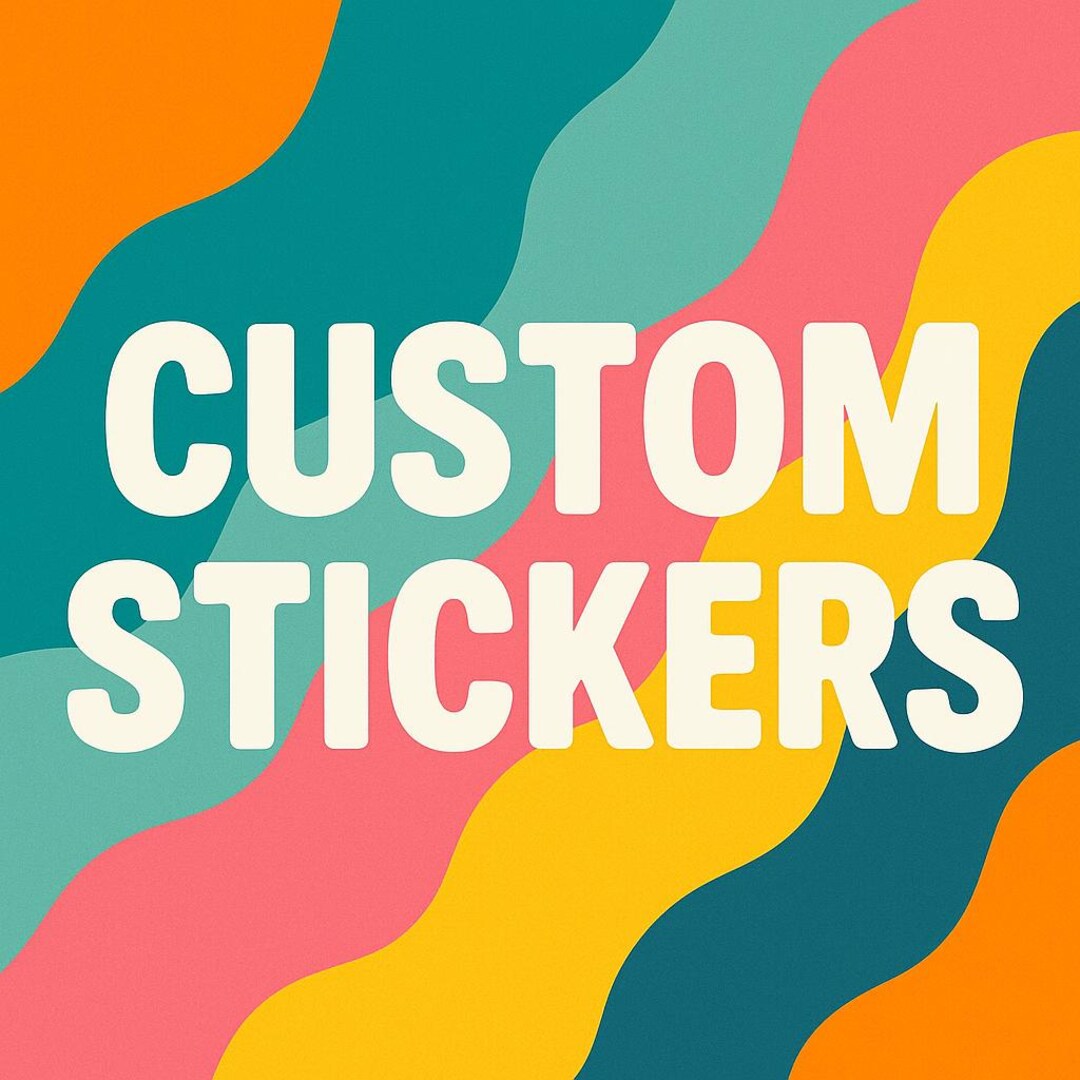 Custom Vinyl Sticker: Waterproof Glossy Decal, Personalized Design - Etsy