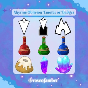 Skyrim/Oblivion Elder Scrolls Themed Sub Badges or Emotes