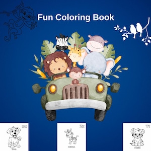 Cute and Fun Alphabet Coloring Book With Animals