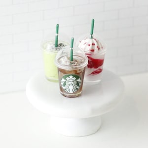 Dollhouse Miniature Iced Americano Drink 1:12 scale