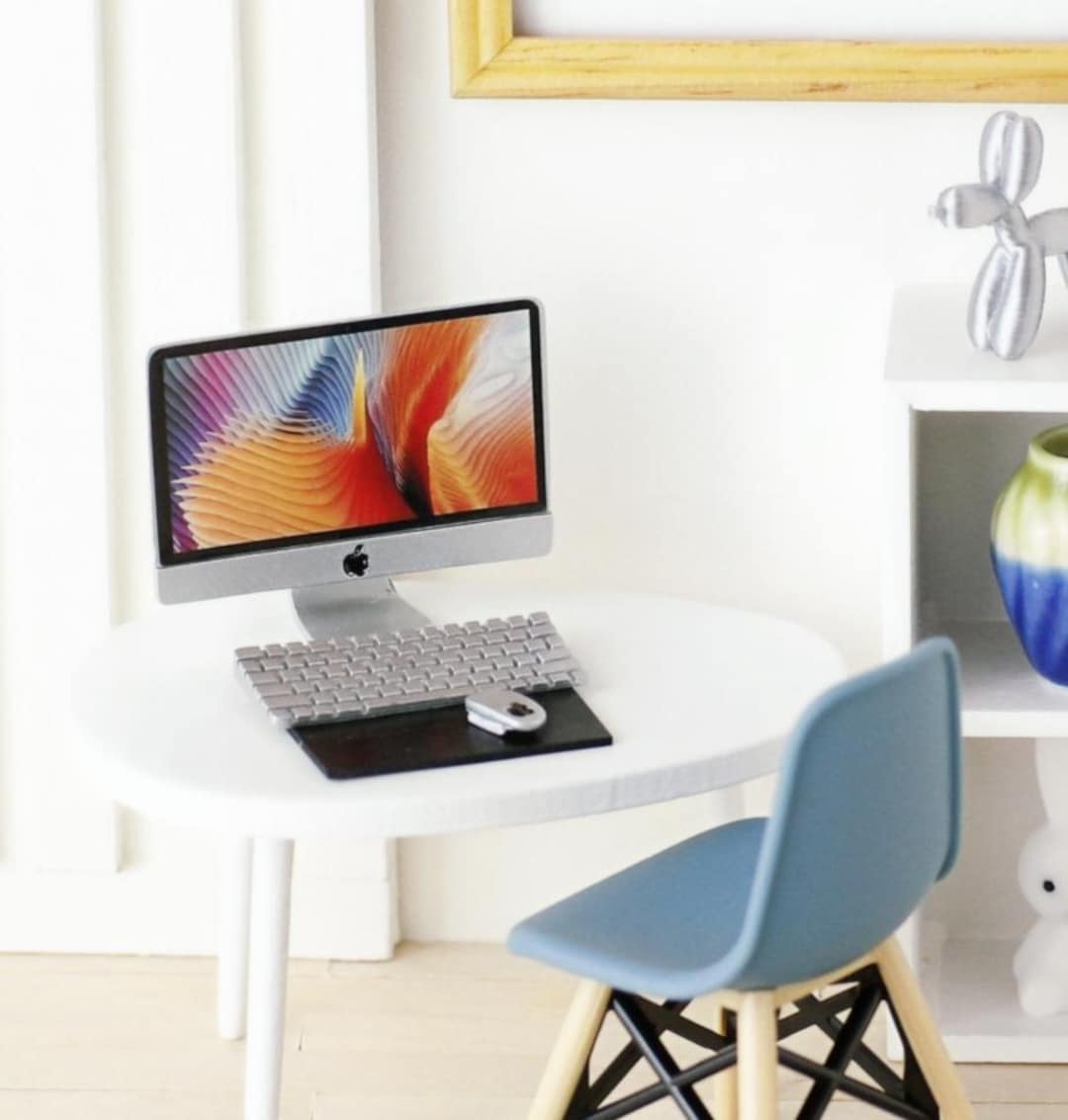 Dollhouse Miniature Apple Imac Desktop Computer - Etsy