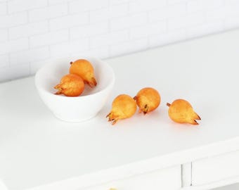 Dollhouse Miniature Pomegranate Set of 5