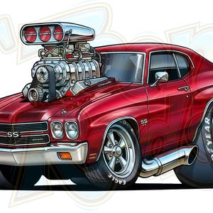 1969年式シボレー カマロ Z28 RS クラシックマッスルポスター 24x36