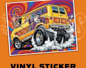 Vannin' | Vinyl Sticker | Hot Rod Art & Kustom Kulture