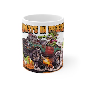 Barnyard Find Mustang Monster Rods Garage Coffee Mug —11oz