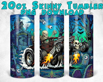 Design de sublimação para copo térmico Bone Rattler Kustom Kulture de 20 oz (591 ml). Download digital em PNG.