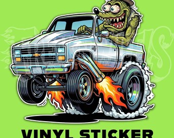 Chevy Squarebody Vinyl Sticker | Hot Rod Art & Kustom Kulture