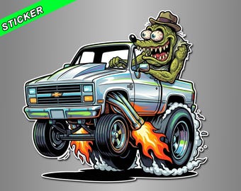 Chevy Squarebody Vinyl Sticker | Hot Rod Art & Kustom Kulture