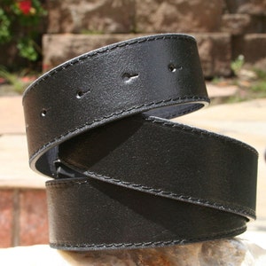 Black Distressed Belt Strap