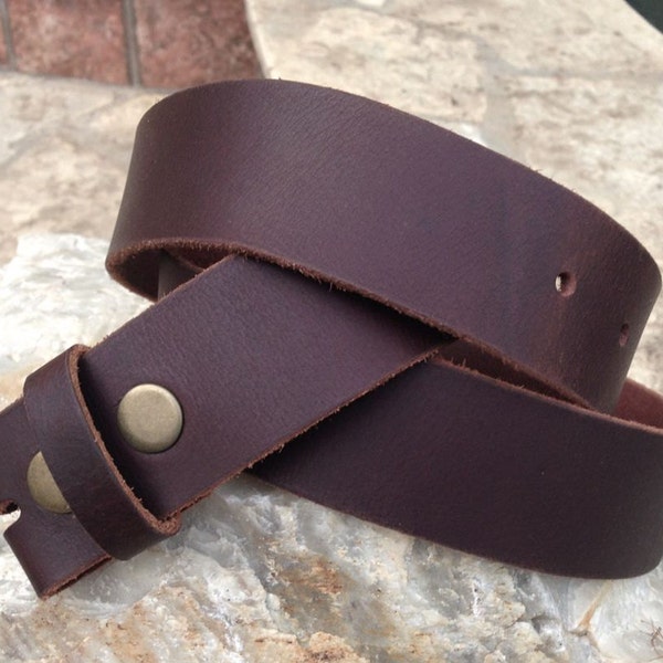 Brown Leather Belt Strap