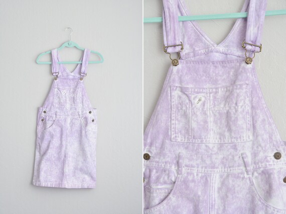 purple denim dress