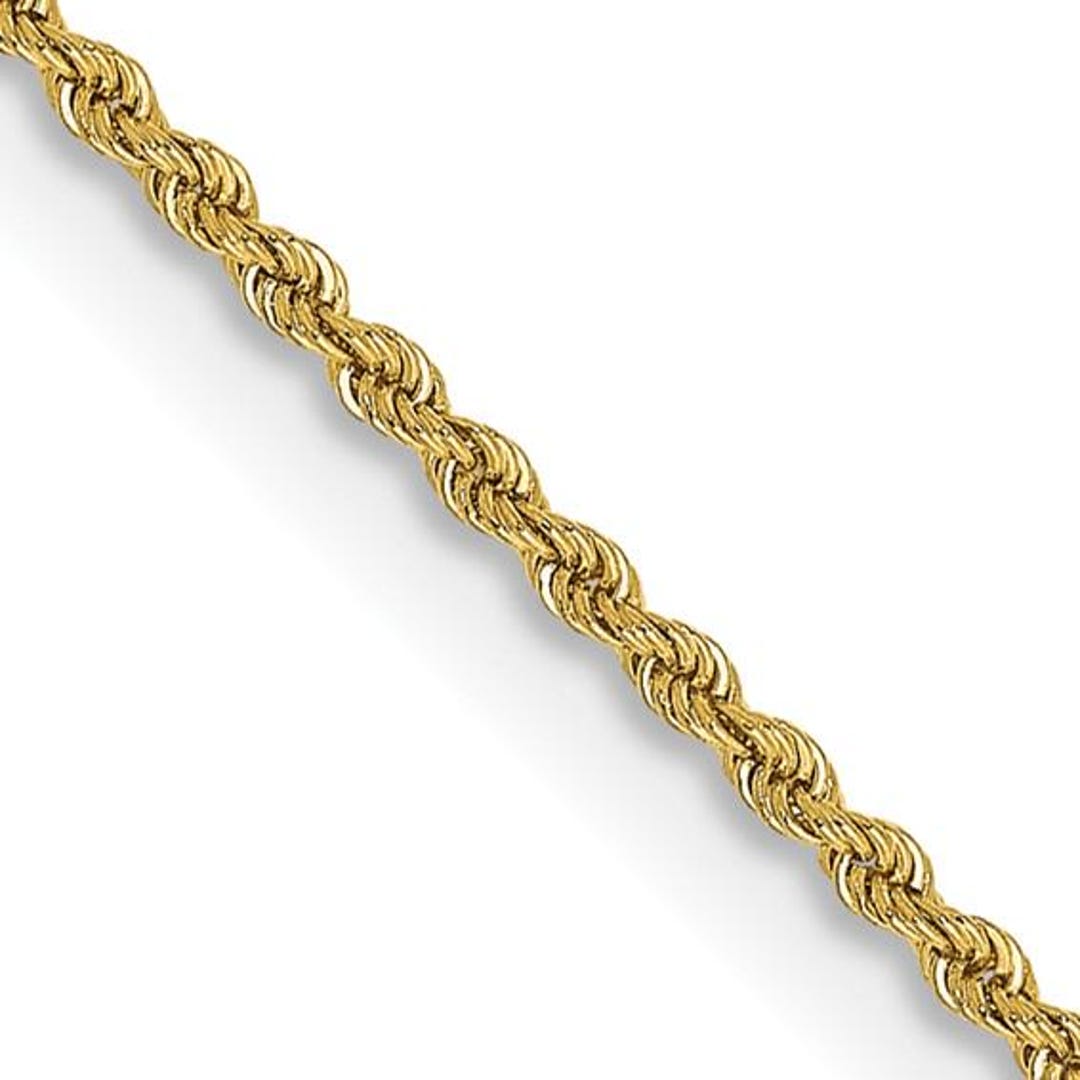 Regular Gold Chain 14K Gold 18-inch 2mm Regular Rope Chain With Lobster Clasp - Etsy
