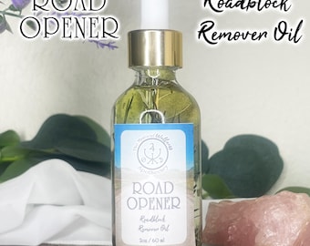Open Roads Spell Oil: Herbal Intention with Crystals